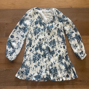 Lulus Pleated Floral Dress